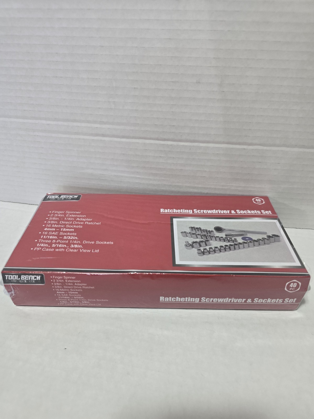 40 Piece Ratcheting Screwdriver & Socket Set Platinum Adapter Extension & Case