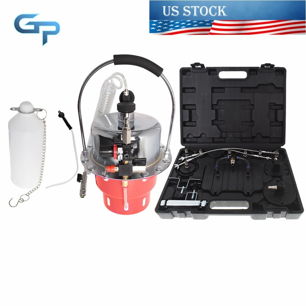5L Pneumatic Air Pressure Kit Brake & Clutch Bleeder Valve System Tool Portable