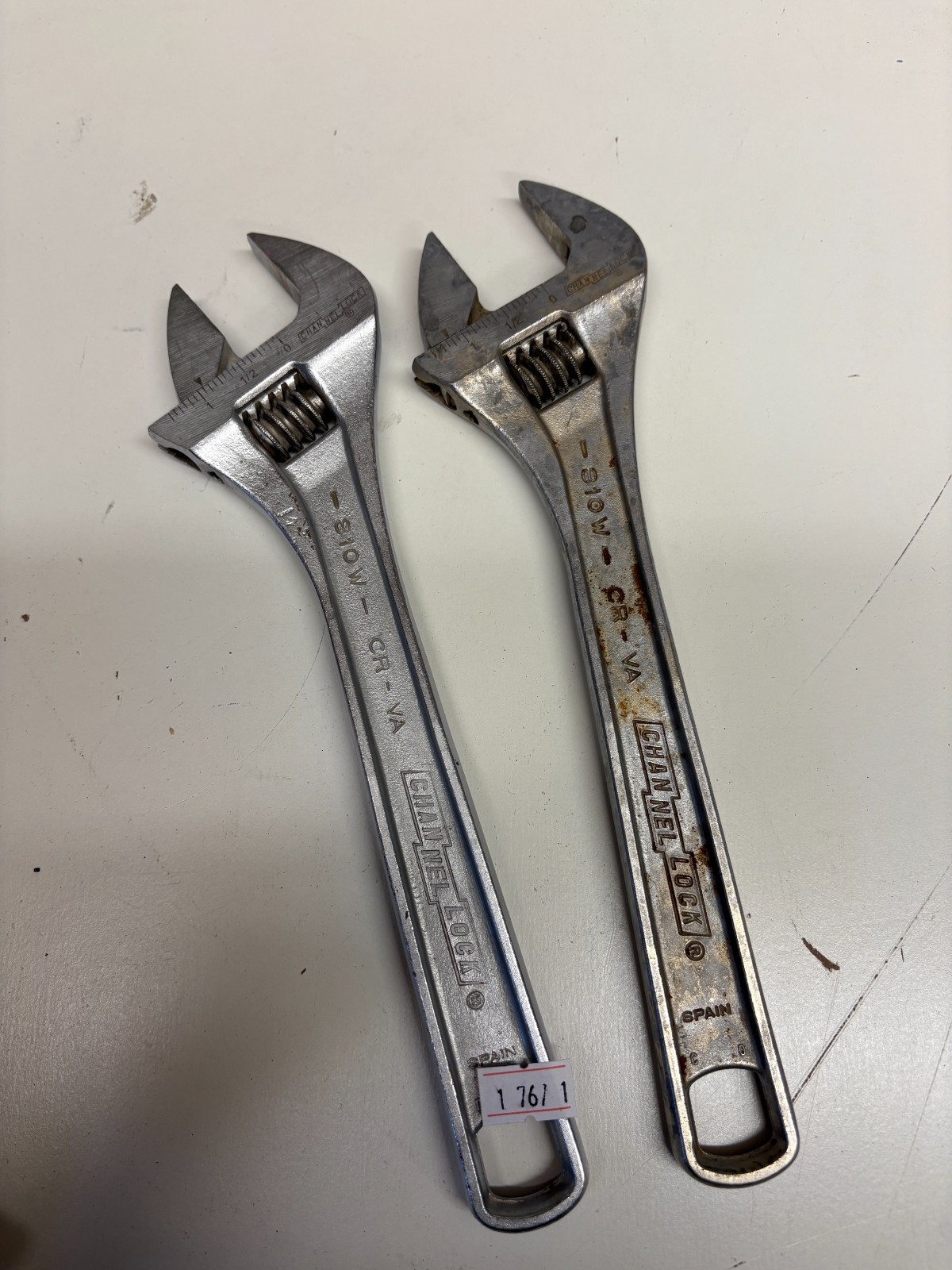 2 pack – Channellock 810W Crescent Wrench CR VA Spain 10”-250mm