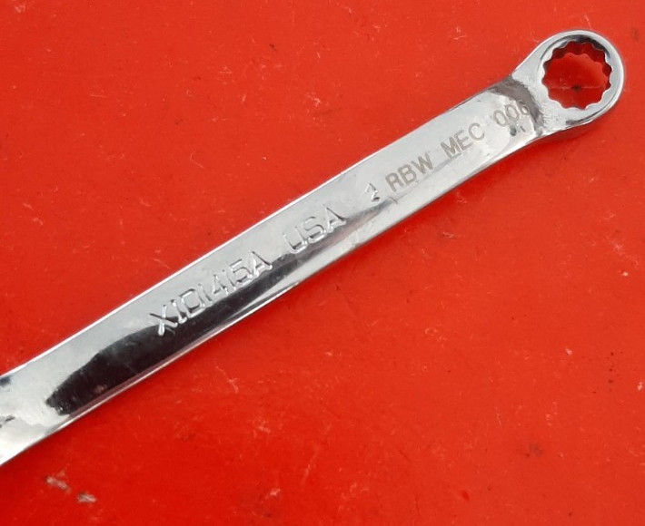 Snap-on XID1415A 7/32″ X 15/64″ 12Pt Point Offset Box End Wrench MARKED 120
