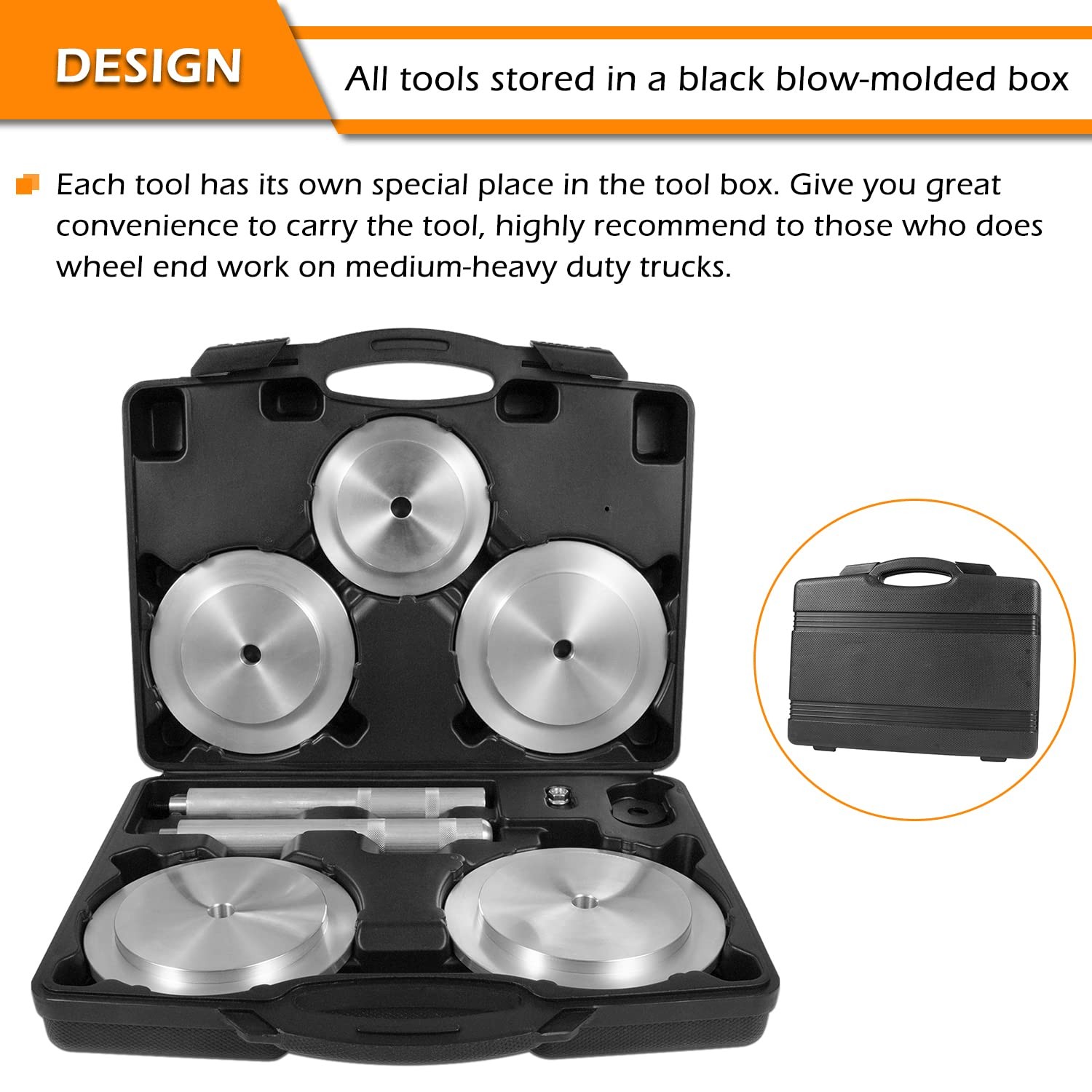 61850 Truck Hub Seal Installer Kit for Class 7 & Class 8 Trucks, Trailers