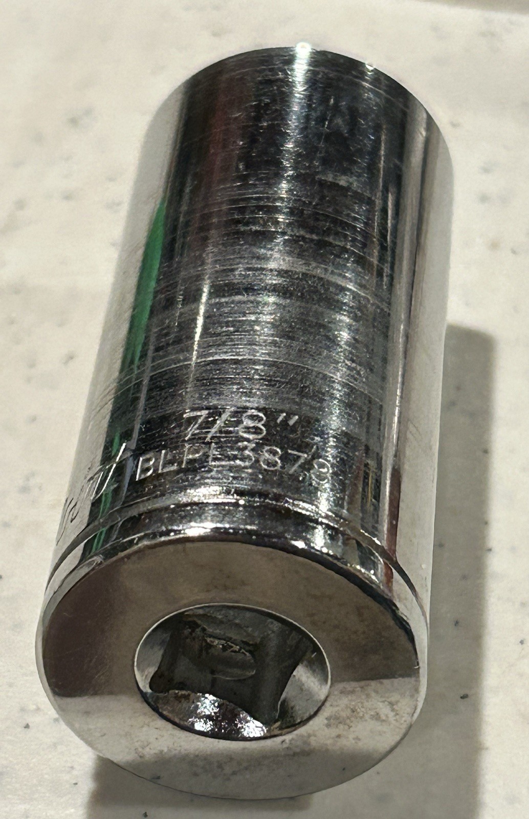 Blue Point Tools BLPL3878 7/8″ SAE Deep Socket 3/8″ Drive 12 Point Chrome