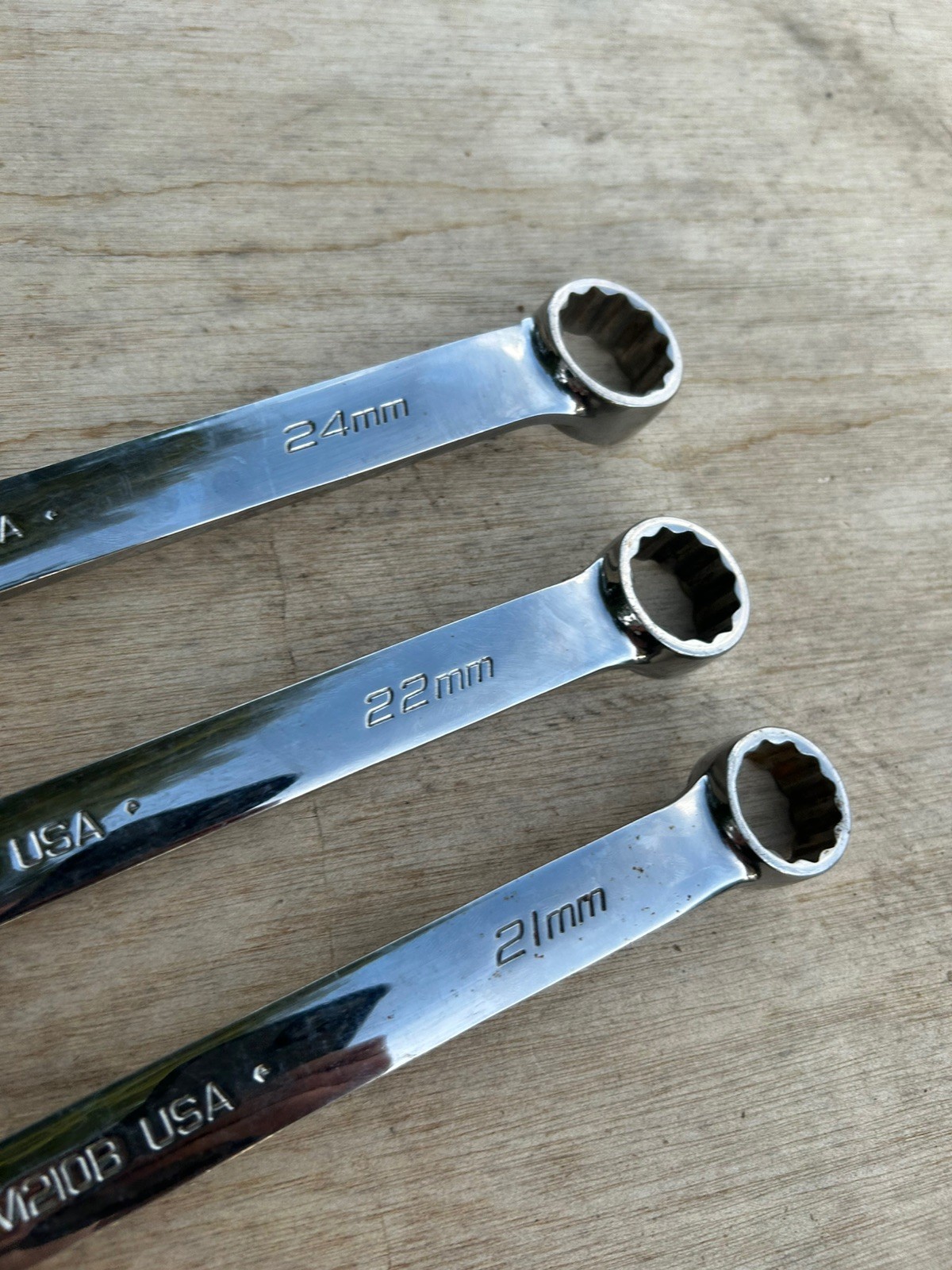 Snap On Tools USA 21, 22, 24mm Combination Spanner