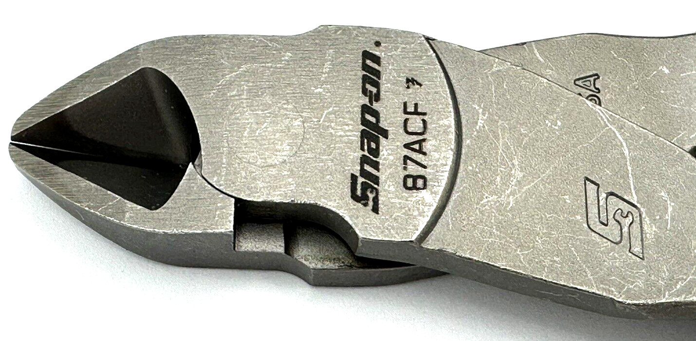 SNAP ON TOOLS USA GREEN Soft Grip 7″ VECTOR EDGE Diagonal Cutter 87BCF G NEW