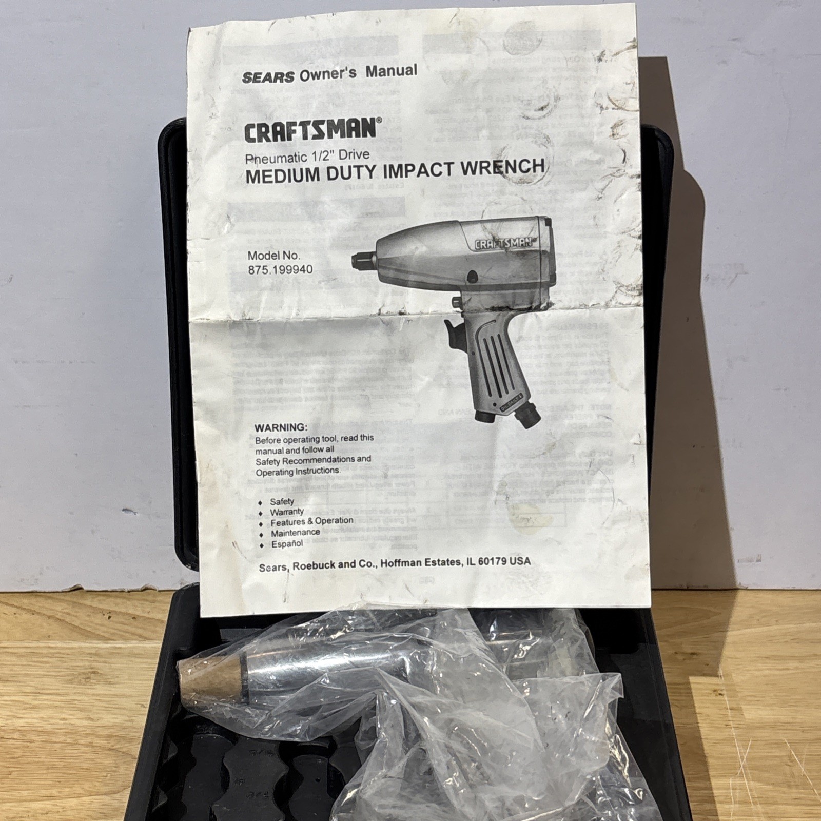 Craftsman Metric & Sae Shallow Impact Socket Sets 1/2″ Drive W/ Wrench EE GK USA