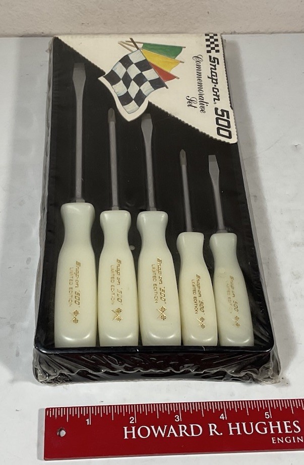 Snap On Indy 500 Limited Edition Screwdriver Set Pearl White SEALED