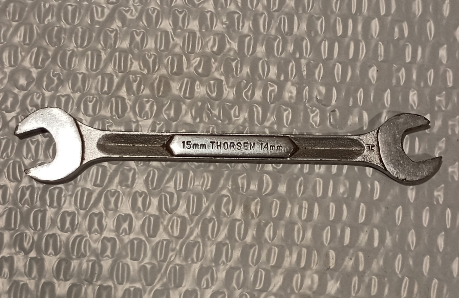 THORSEN TOOLS USA 24614, 14MM x 15MM WRENCH, DOUBLE OPEN-END, 7″ LONG.