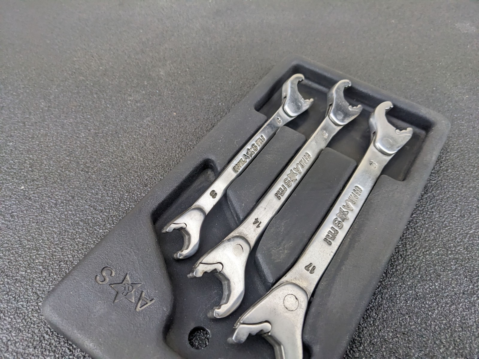#bp443 Alden Metric Ratcheting Combination Wrench Set Sizes 15 17 14 13 12 10