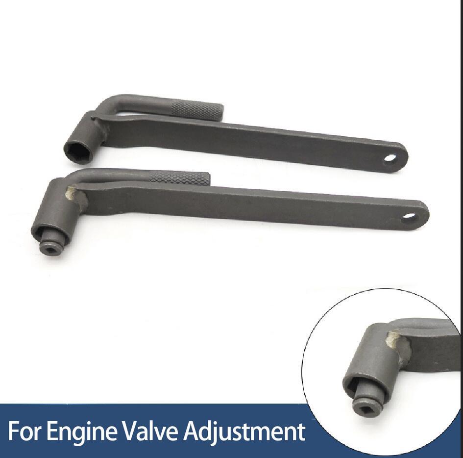 3pcs Motorcycle Engine Valve Screw Adjusting Spanner + 1PCS Feeler Gauge 0.02-1