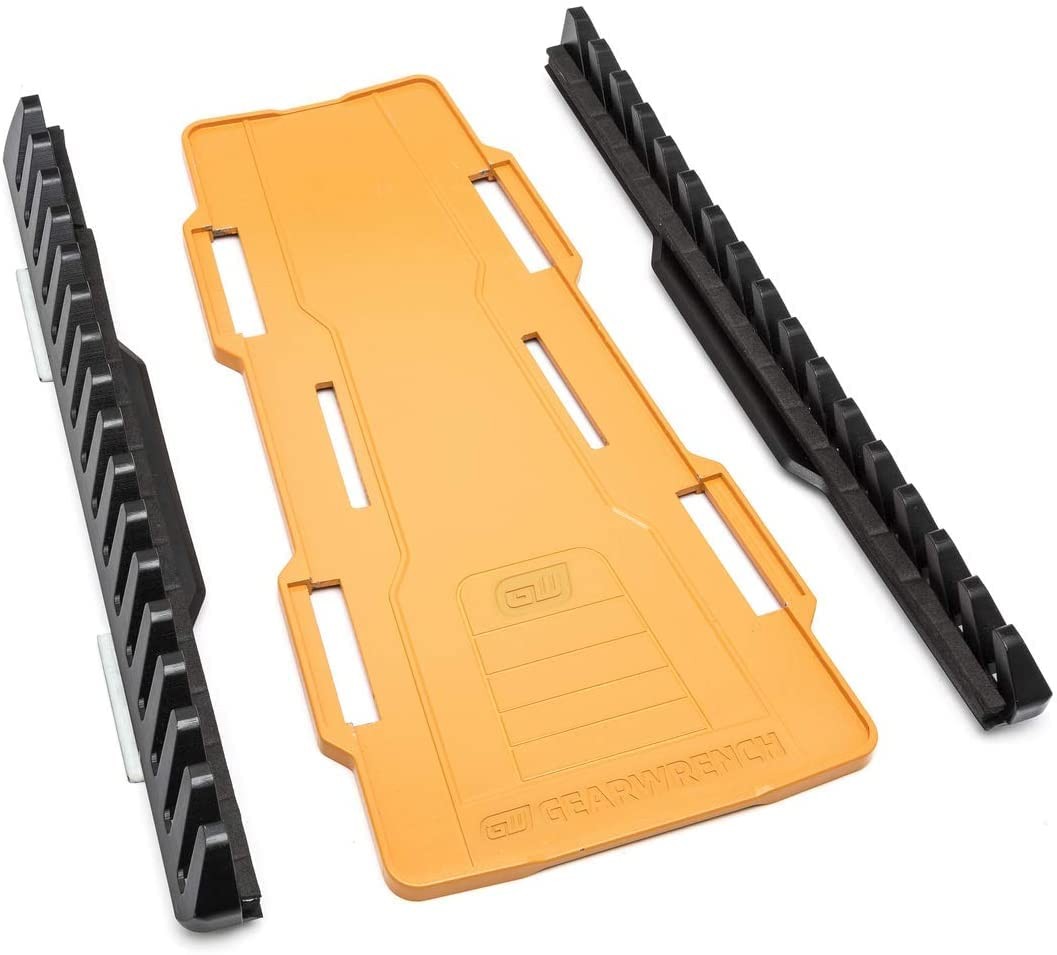 GEARWRENCH 2 Pc. Reversible Wrench Rack, 16 Slot 1 Count (Pack of 1), Orange