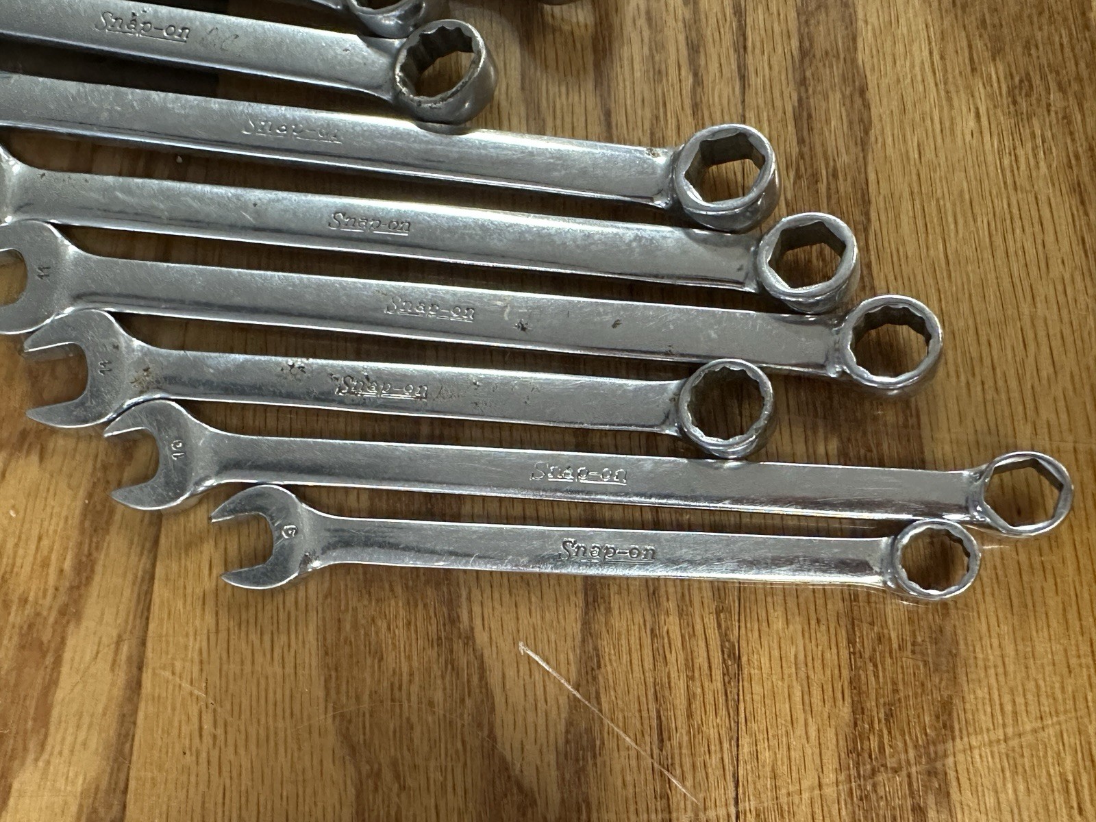 Vintage Snap On Wrench Lot Of 13 Pieces