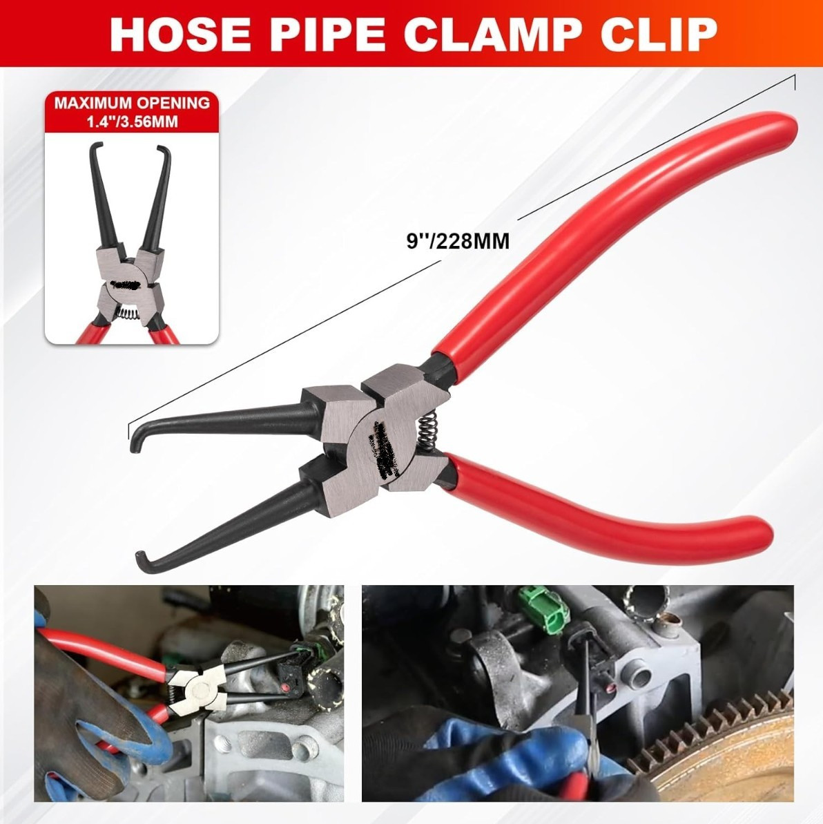 6pcs Fuel Line Pliers Set Hose Clamp Removal Tool Automotive Repair Kit