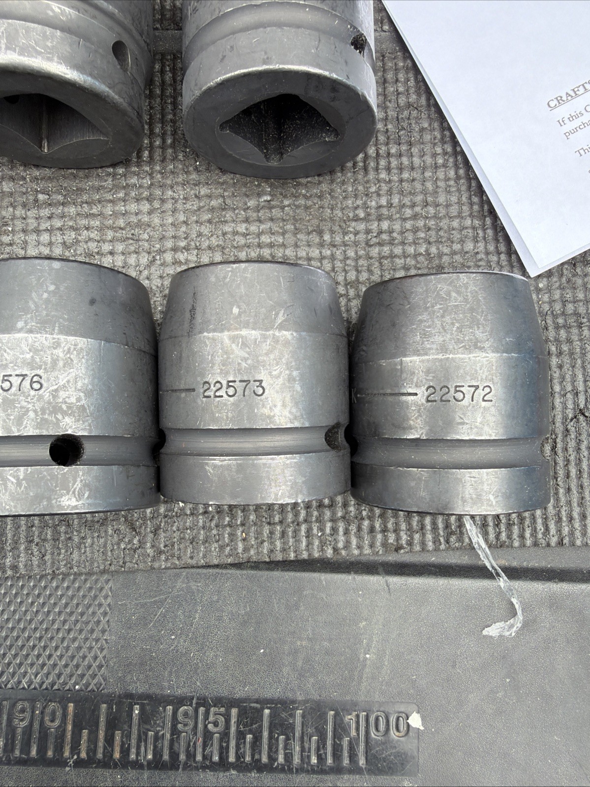 Rare Sears Craftsman Industrial 13pc Impact Socket Catalog Set 1”Drive 31215 Nos