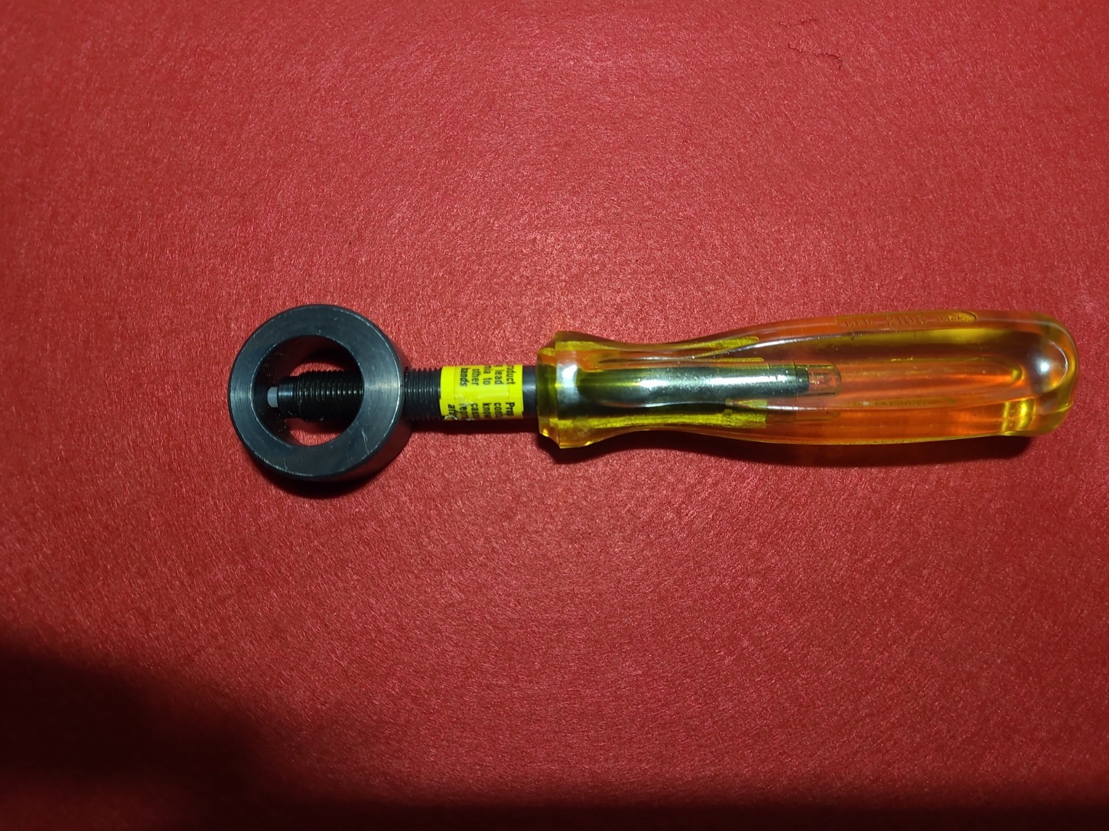 NEW Proto Tools USA 2108 Punch & Chisel Holder, 8″ OAL, Yellow Amber Hard Handle