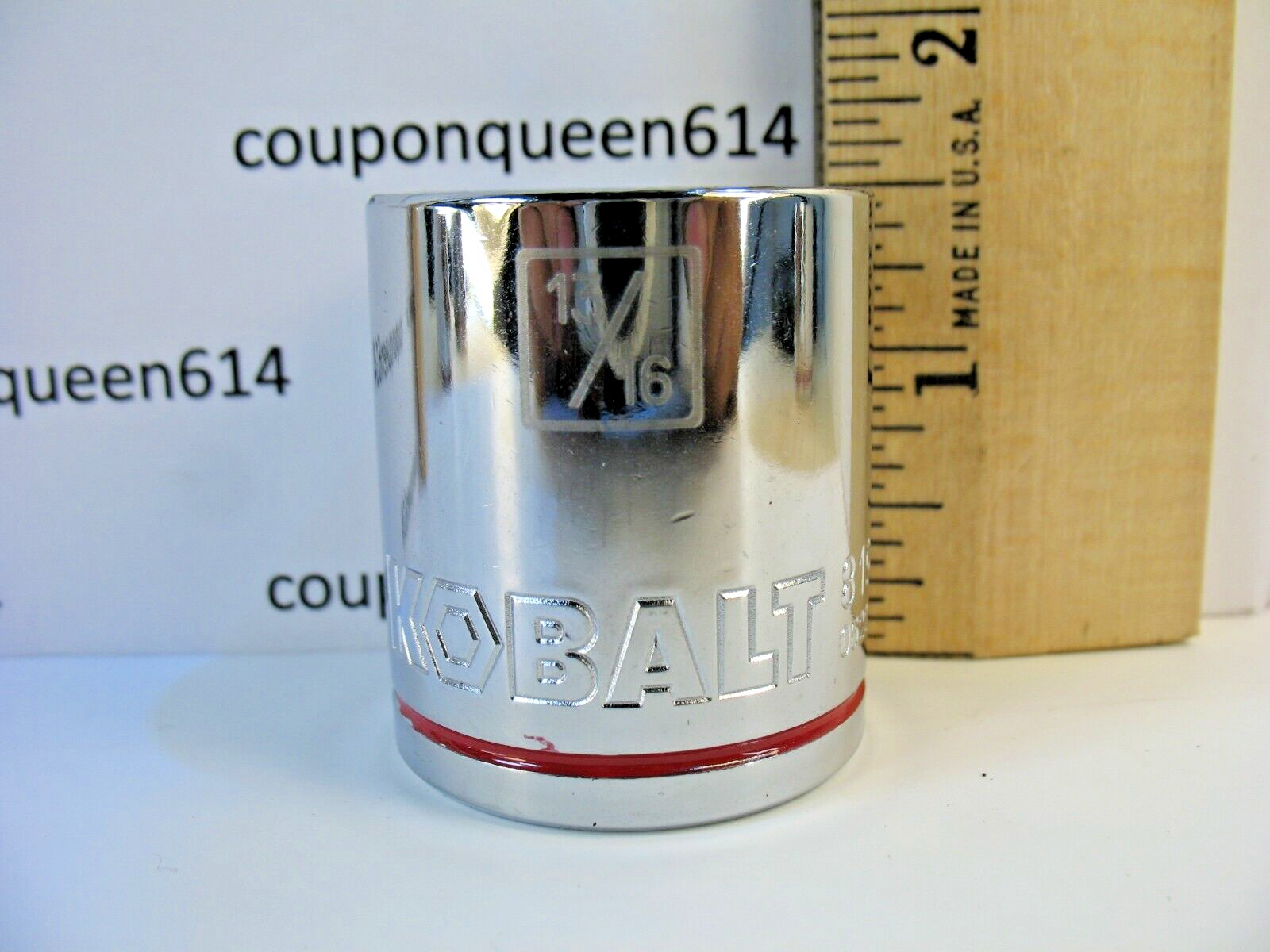Kobalt 81979-0622, 1/2″ Drive 8-Point 13/16″ Shallow Socket SAE – Brand New