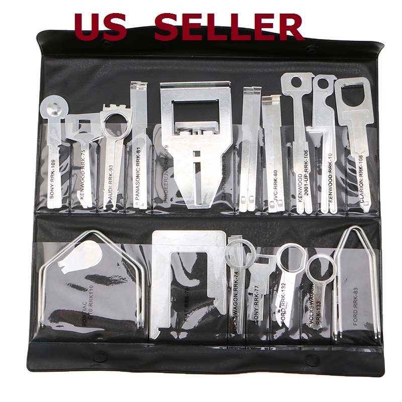 38Pcs Car Stereo Radio Release Removal Tools Key Kit Set For Sony Ford Audi JVC