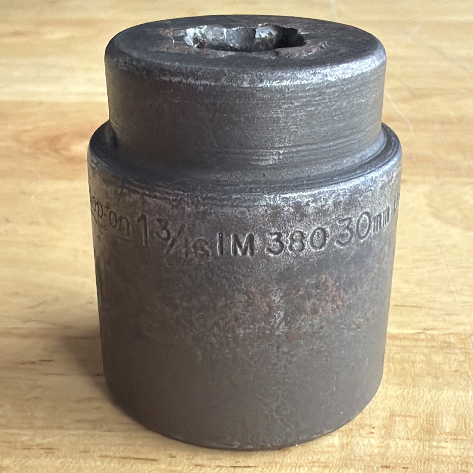 Snap On Tools 1-3/16″ 30mm Shallow Impact Socket 1/2″ Drive 6 Point IM380 USA