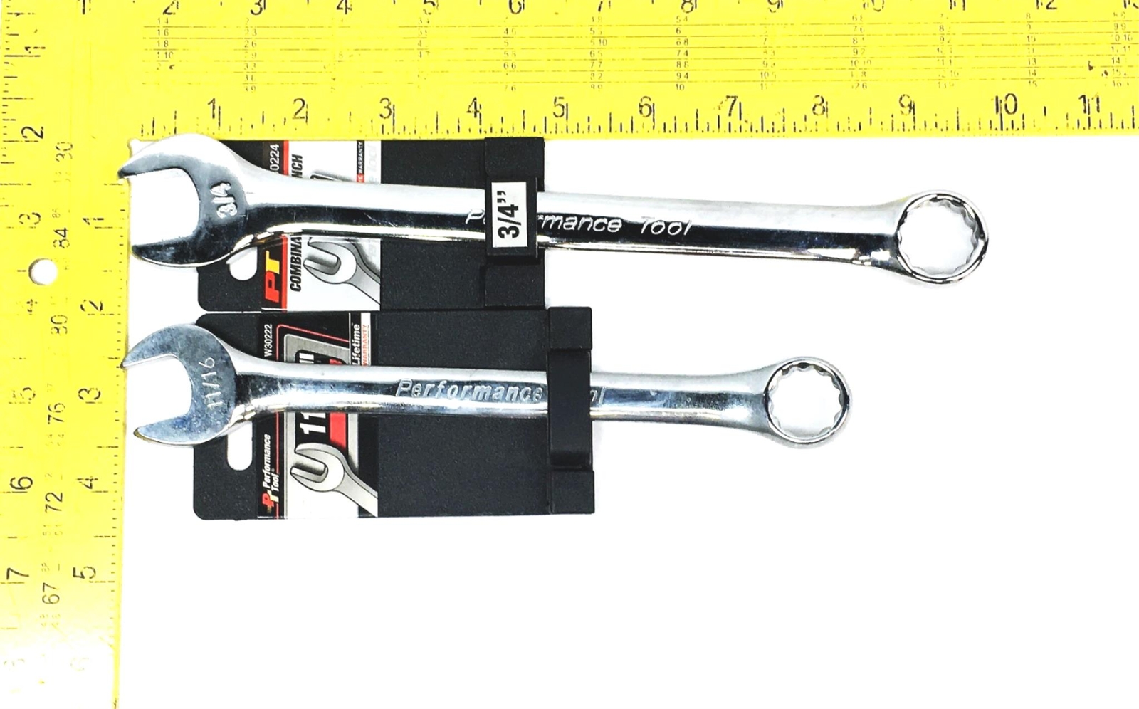 Performance Tools 2 Piece Combination Wrench Set W30222 W30224 NOS