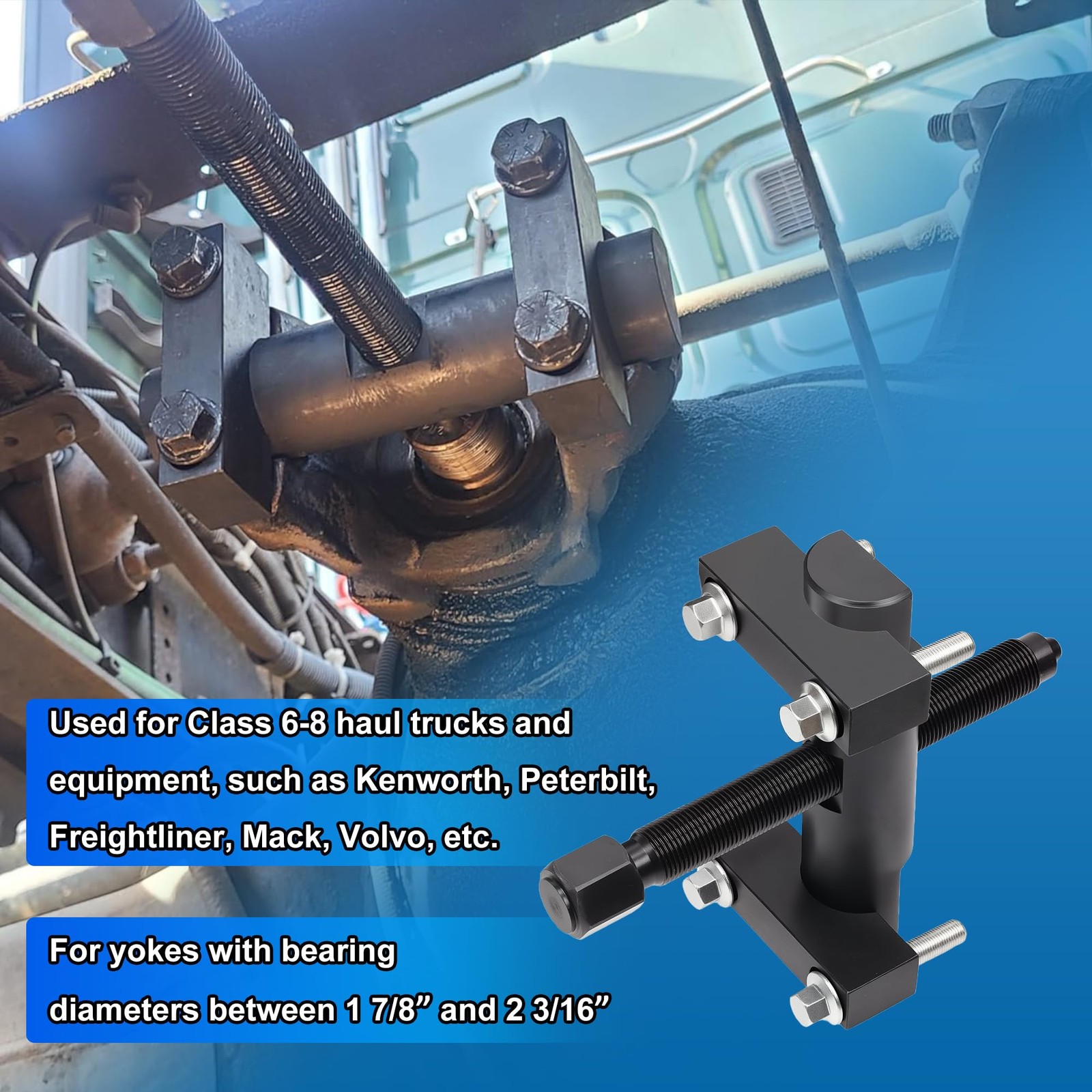 10803 Heavy Duty Yoke Puller 60050 Removal Tool Kit Commercial Semi Truck