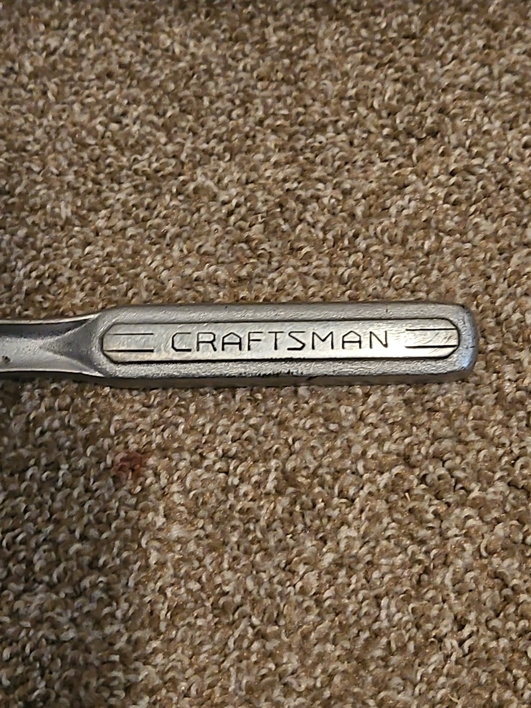 Craftsman USA 1/2″ Drive Flying V Oil Port Ratchet Forged Handle Pear Head Vtg A