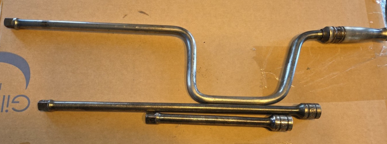 vtg Snap on Tools F4LA Extension fx6 fx11 12″ 6″ set 3/8 Drive 18″ Speed Handle