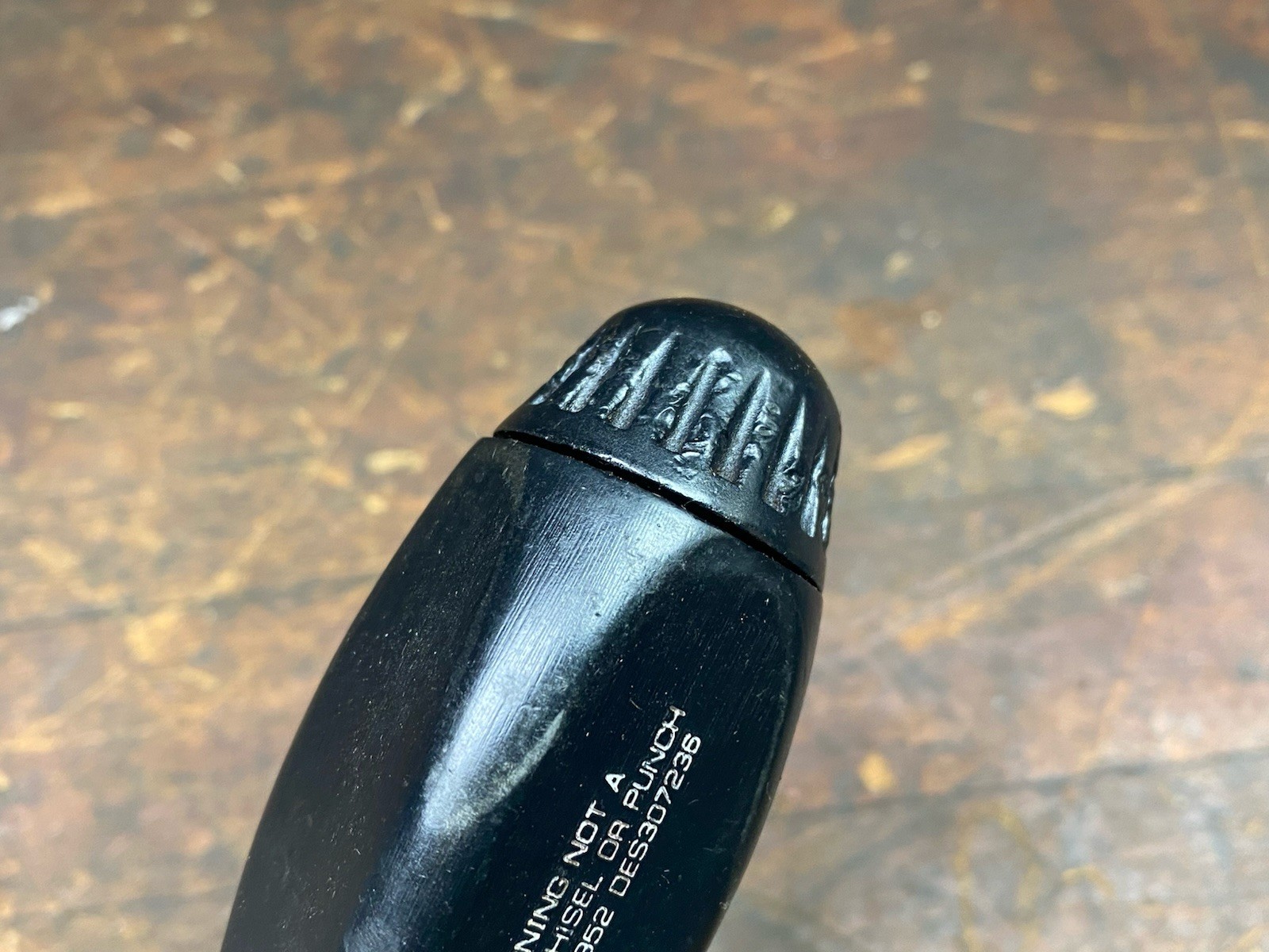 Snap On Tools SSDMR4B Hard Grip Ratcheting Screwdriver Black 2 Bits Magnetic Tip