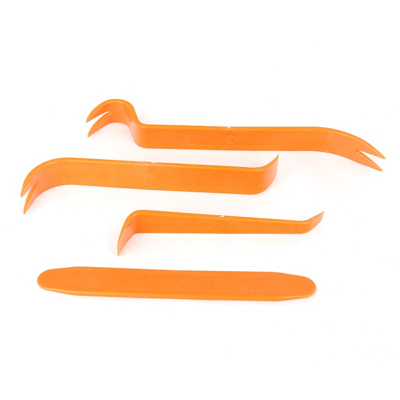 4Pcs Car Trim Removal Tools Set Hand Tools Pry Bar Panel Door Interior Clip Kits