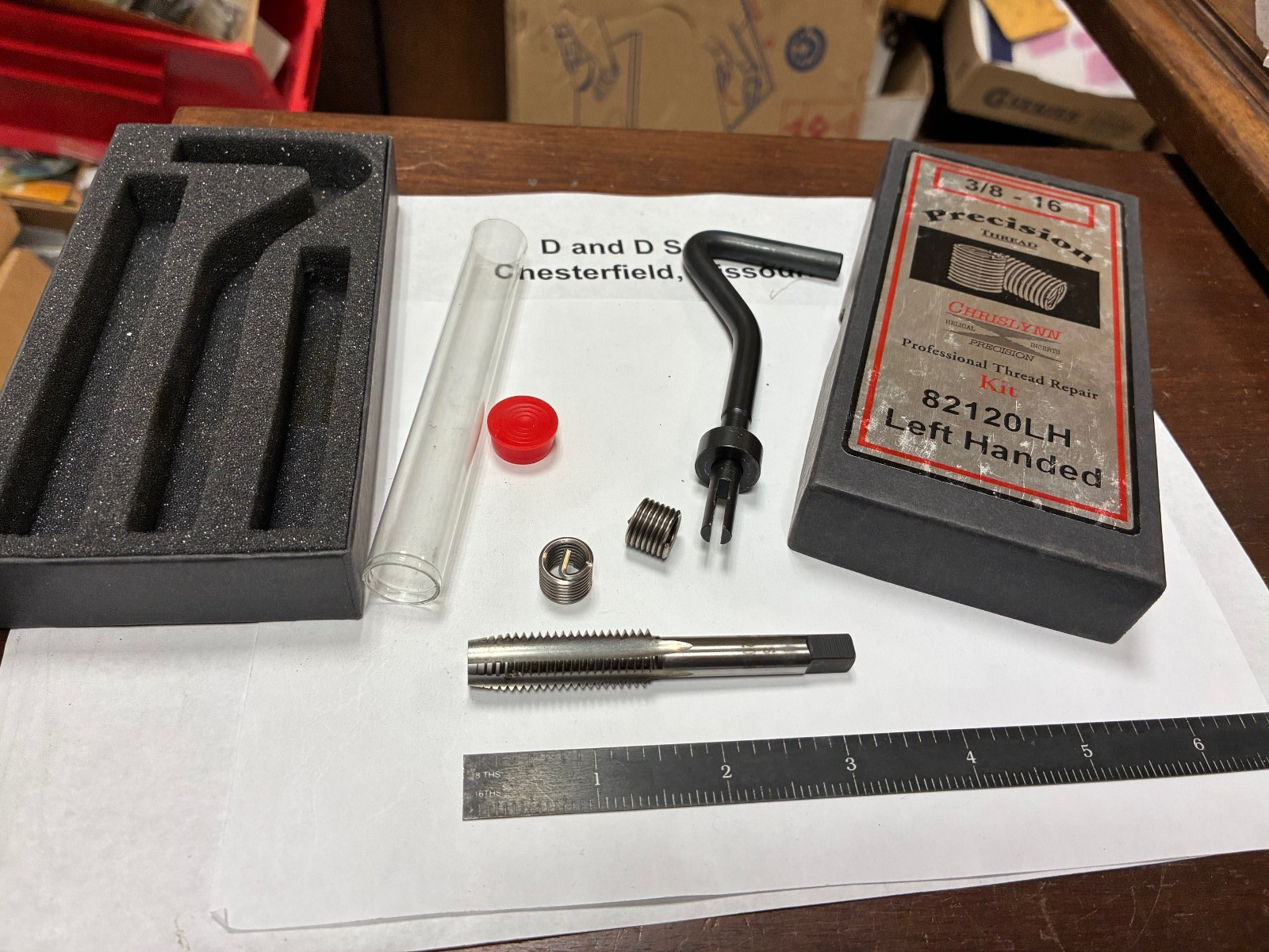 PRECISION 82120LH, 3/8″-16, LEFT HAND, Thread Repair Kit, CHRISLYNN, Incomplete
