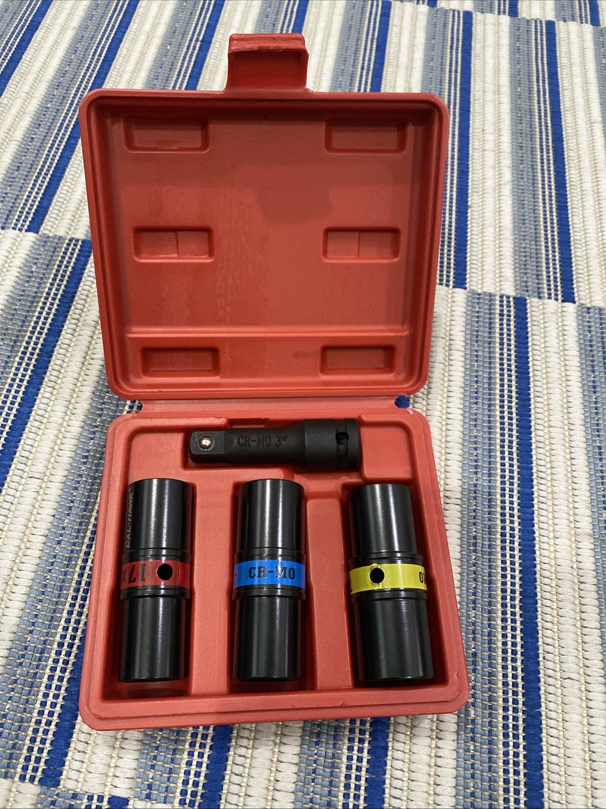 4PC 1/2″ DR FLIP LUG NUT IMPACT SOCKET SET METRIC/SAE MAG WHEEL Thin Wall TAIWAN