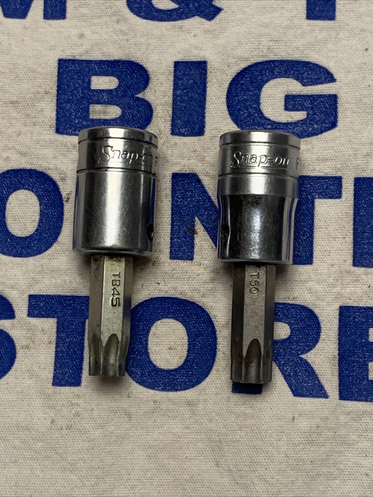 Snap-on Tools USA 3/8″ Drive T45 & T50 Std Torx Bit Chrome Socket Drivers
