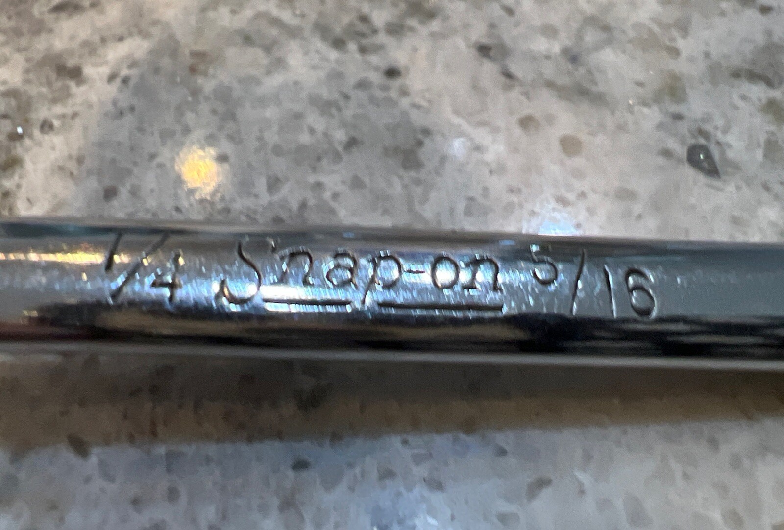 Vintage Snap On XS-810-S SAE 1/4×5/16″ Chrome Offset Box Wrench