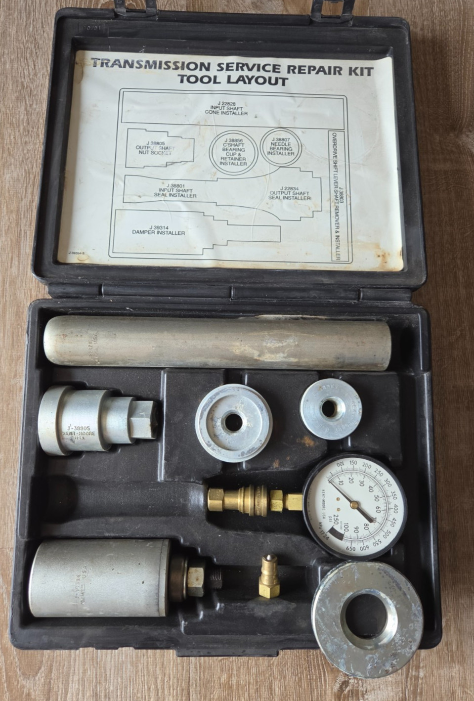 Kent-Moore J-39143 NVG4500 Transmission Service Repair Tool Kit NV4500 Case