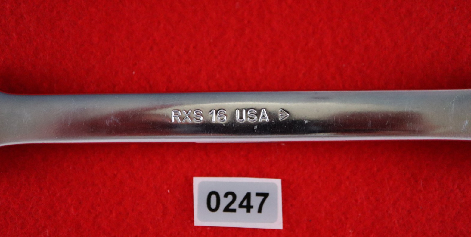 Snap On Tools RXS-16 1/2″ Flare Nut Wrench 6PT. Lot 247