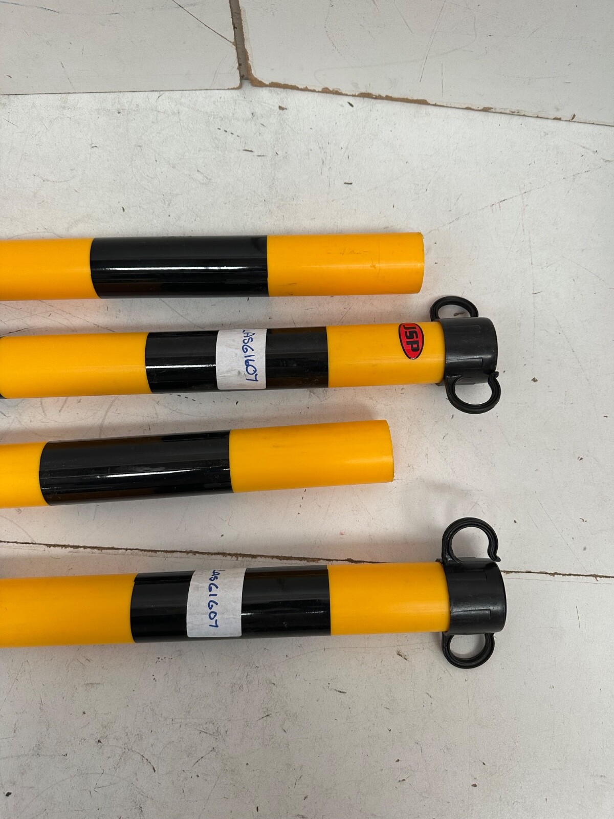 4x Laser 61607 Chain Support Post with Cap (Black/Yellow) (4pack) VAT Inclusive