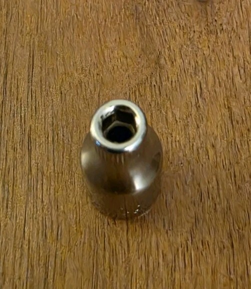 Craftsman USA 4mm Socket 6 Point 1/4″ Drive G 43505 (Top Knurl)