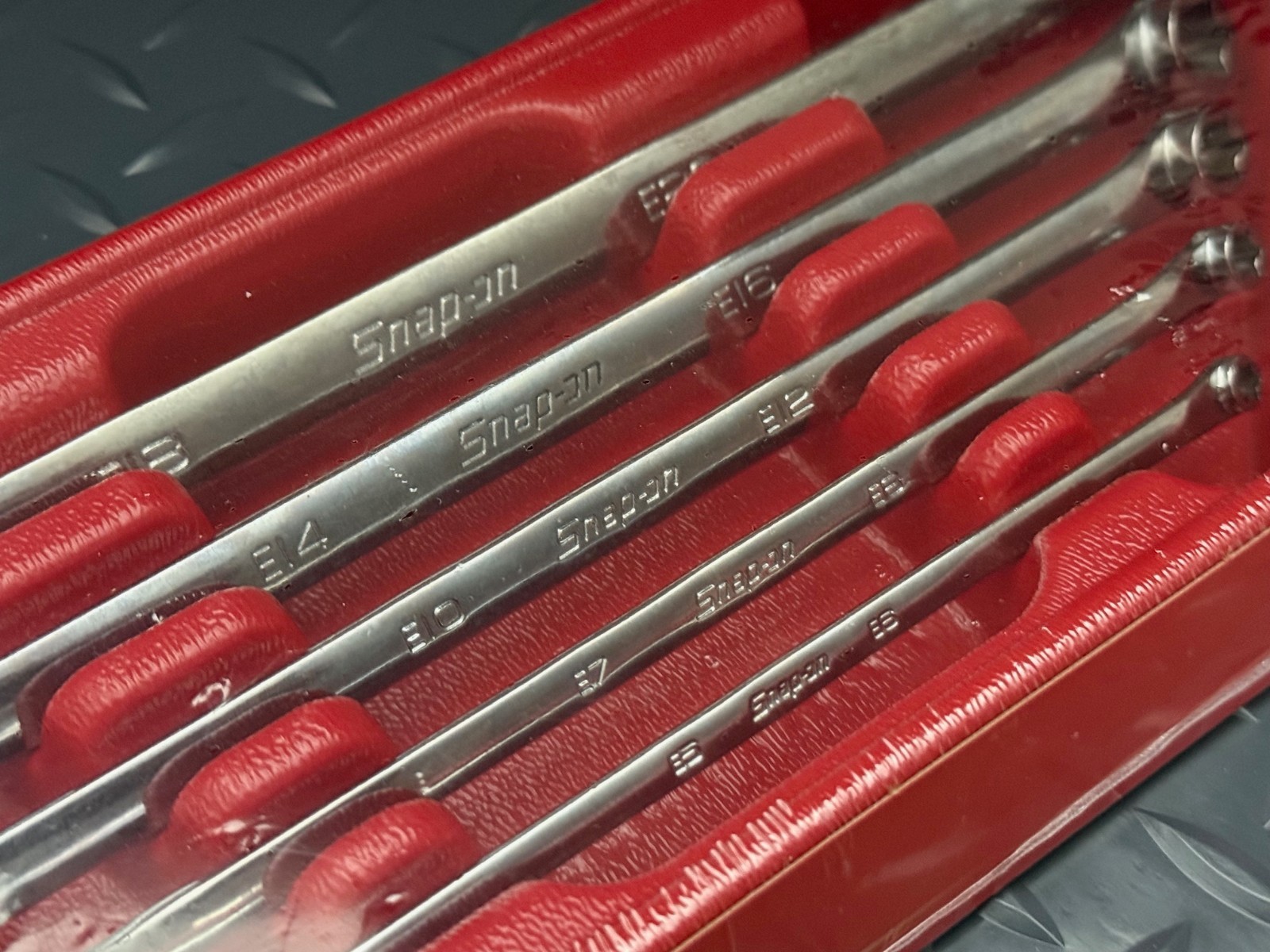 SNAP ON TOOLS USA 5 Pcs TORX Long 10º Offset Box Wrench Set E5-E20 XLE605 SEALED