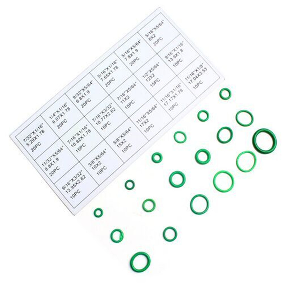 Car Air Conditioning Refrigerant A/C Repair O-Ring Seal Rubber Trim 270PCS Set