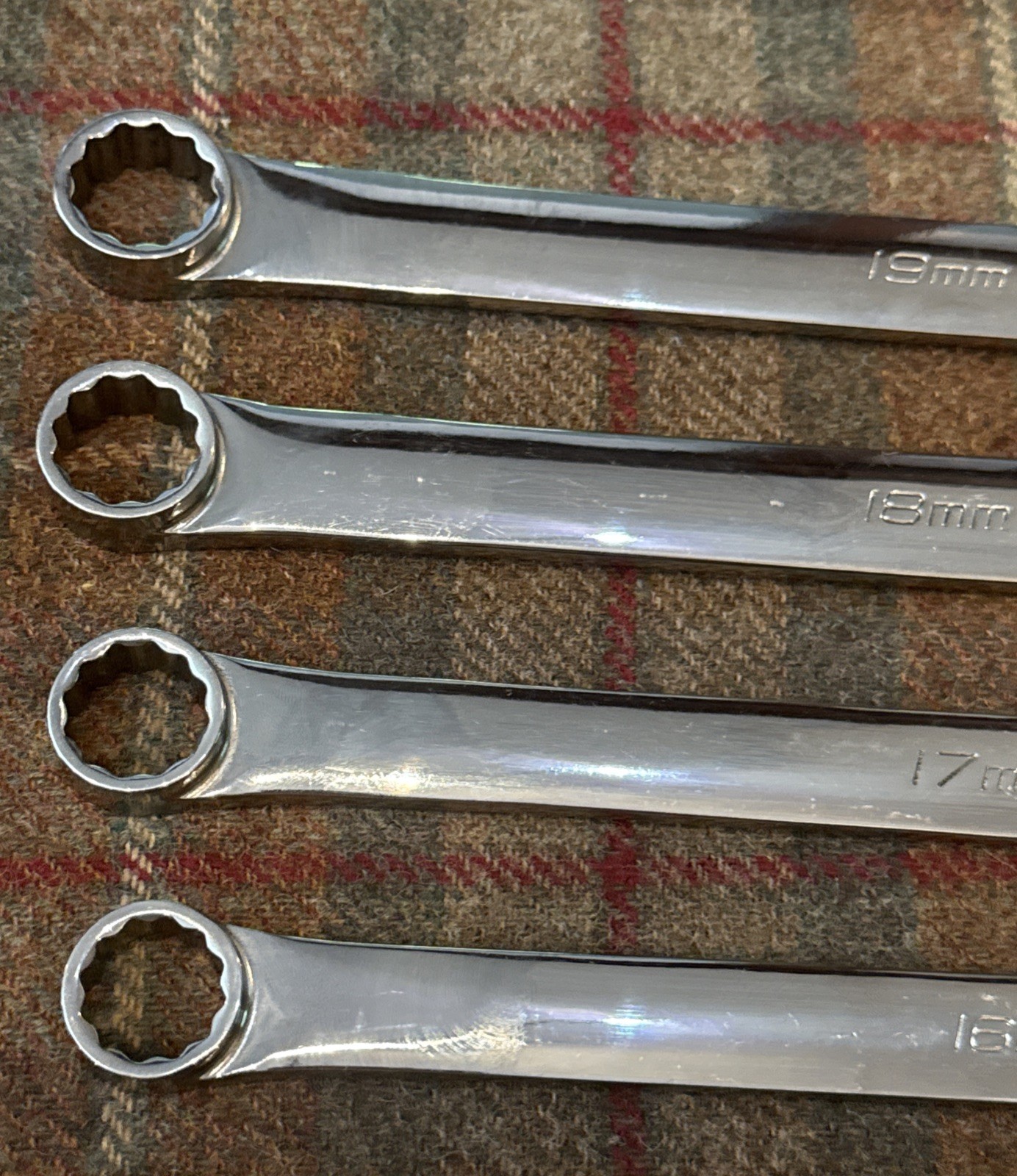 Snap-on 10pc METRIC Non-Reverse Ratcheting Combo Wrench Set SOXRM710A 10-19mm