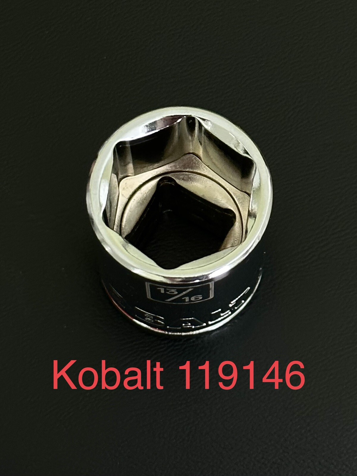 Kobalt 1/2 Inch 6 Point 13/16 SAE Socket