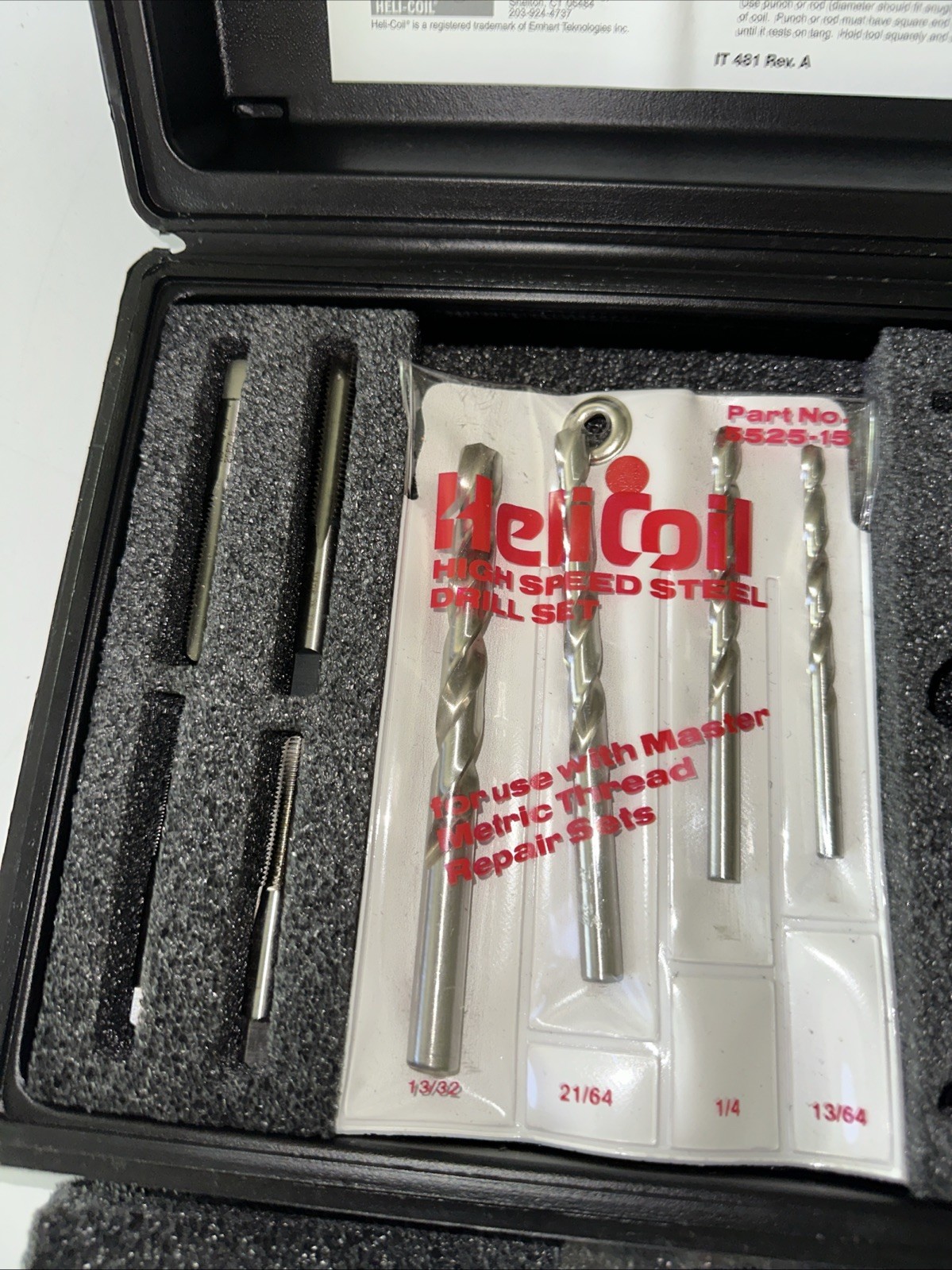 4937-150 Helicoil Metric Master Thread Repair Kit Used See Pictures