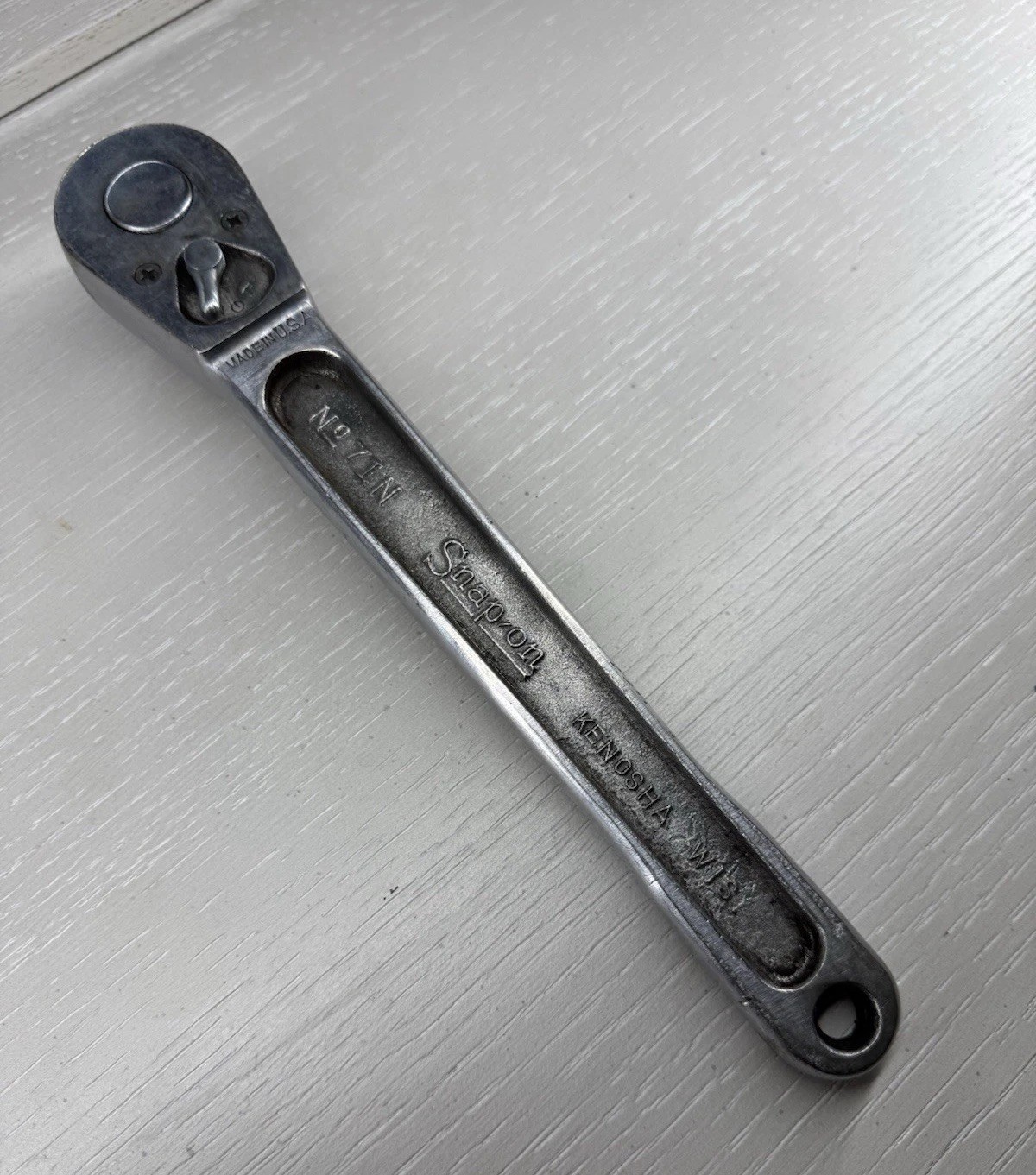 1945 Rare «Snap On No.7 1N Ratchet 1/2” Drive» ISSUE «G» GOVERNMENT