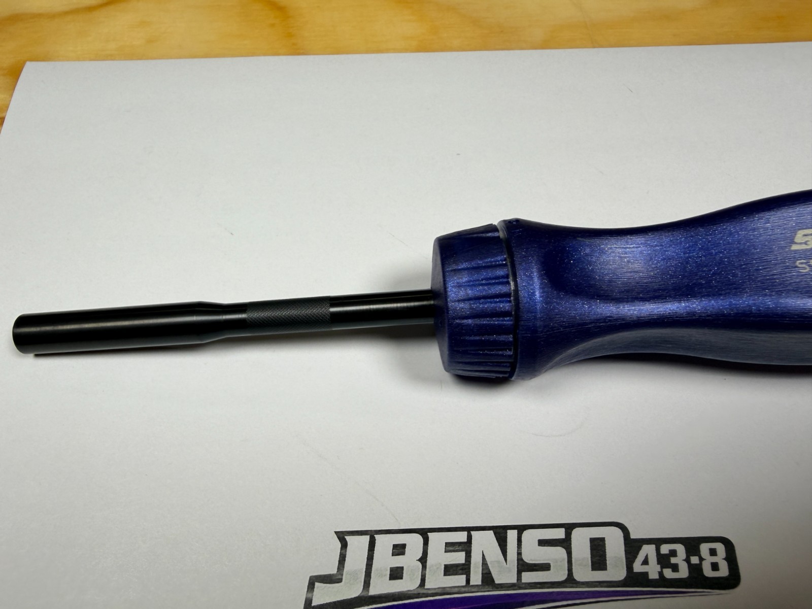 Snap-on Tools USA NEW POWER BLUE Ratcheting Screwdriver w/ Black Shaft SSDMR4BMB