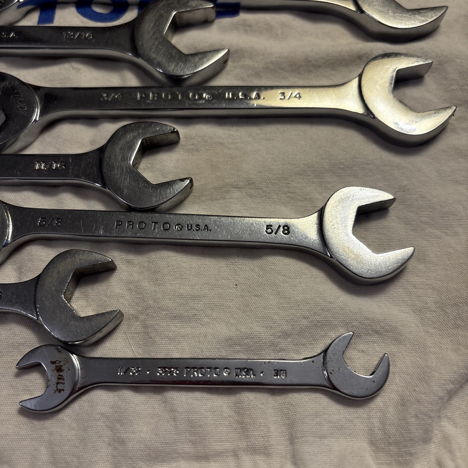 Proto Professional USA 11pc Four-Way Angle Open End Wrench Set 11/32″ – 1-1/4″