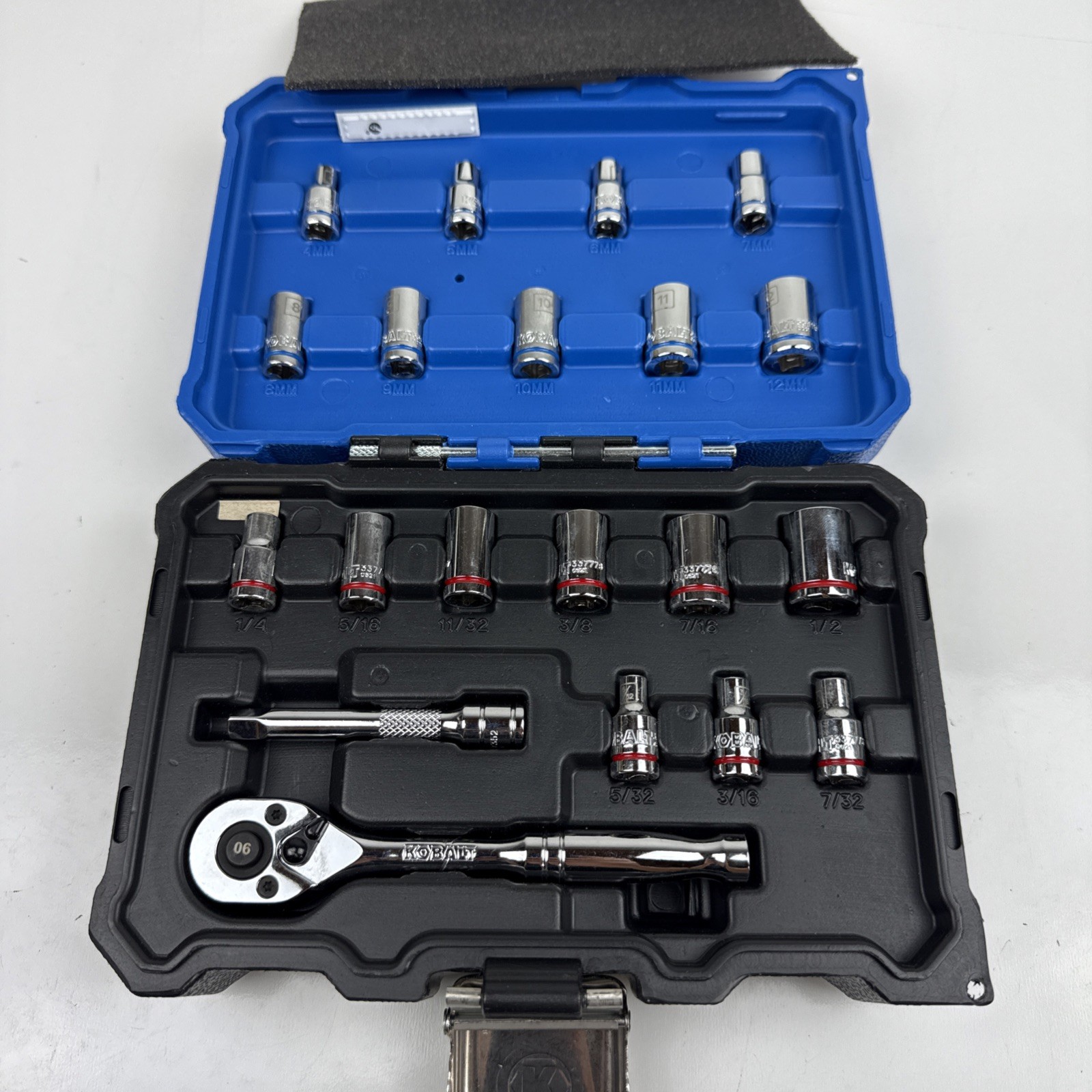 Kobalt 20-Piece Standard (SAE) and Metric Polished Chrome Mechanics Tool Set
