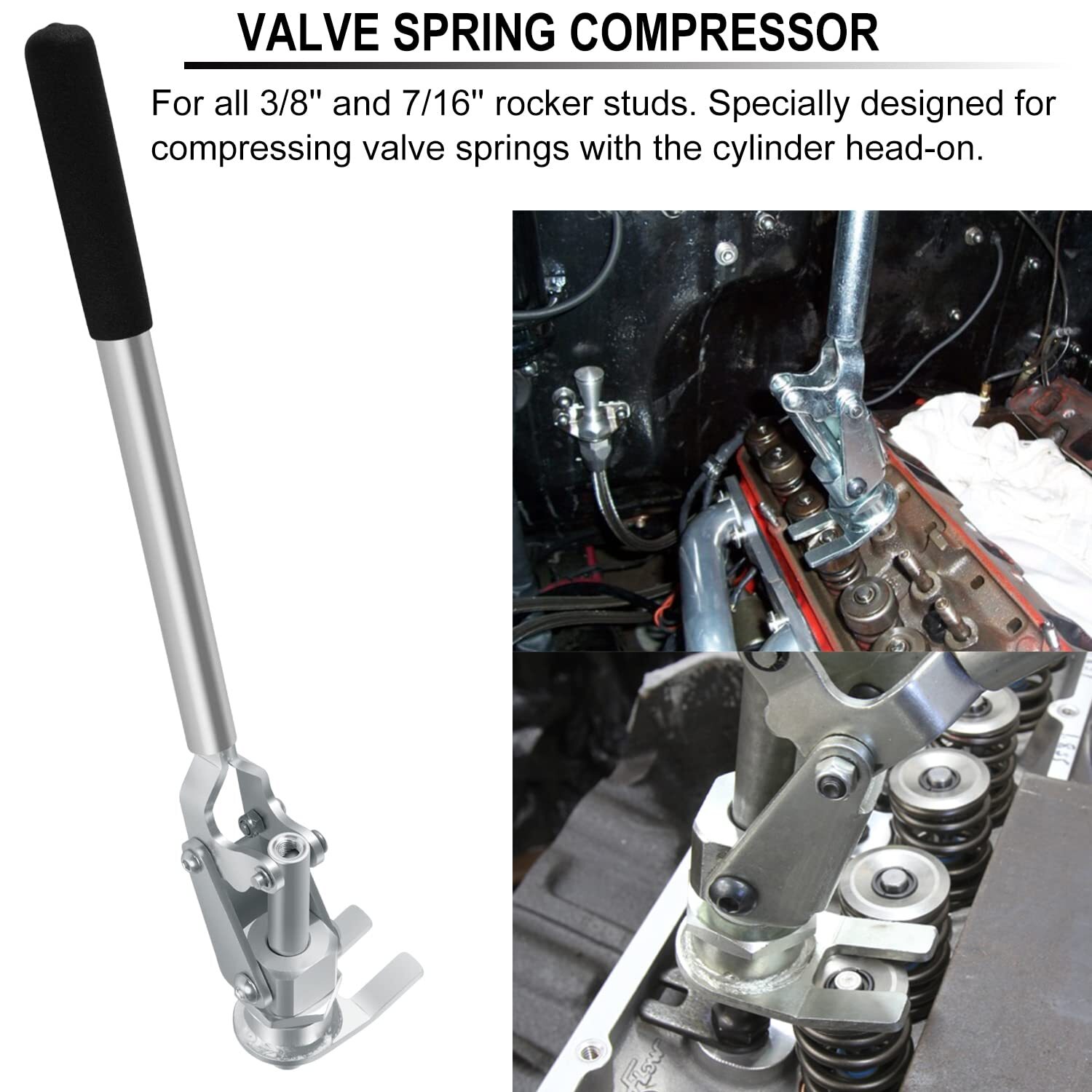 66784 Stud Mount Valve Spring Compressor Removal Tool Remove & Install Valve√