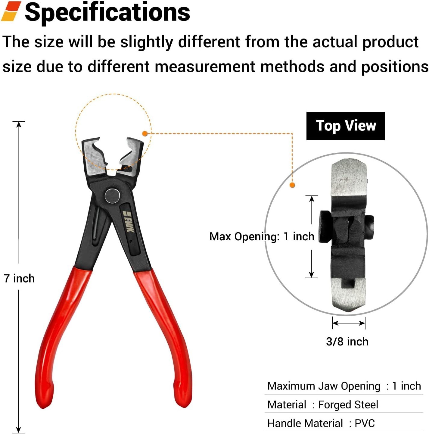 Clic-R Type Hose Clamp Plier Collar Clips Car Water Pipe Removal Repair Tool