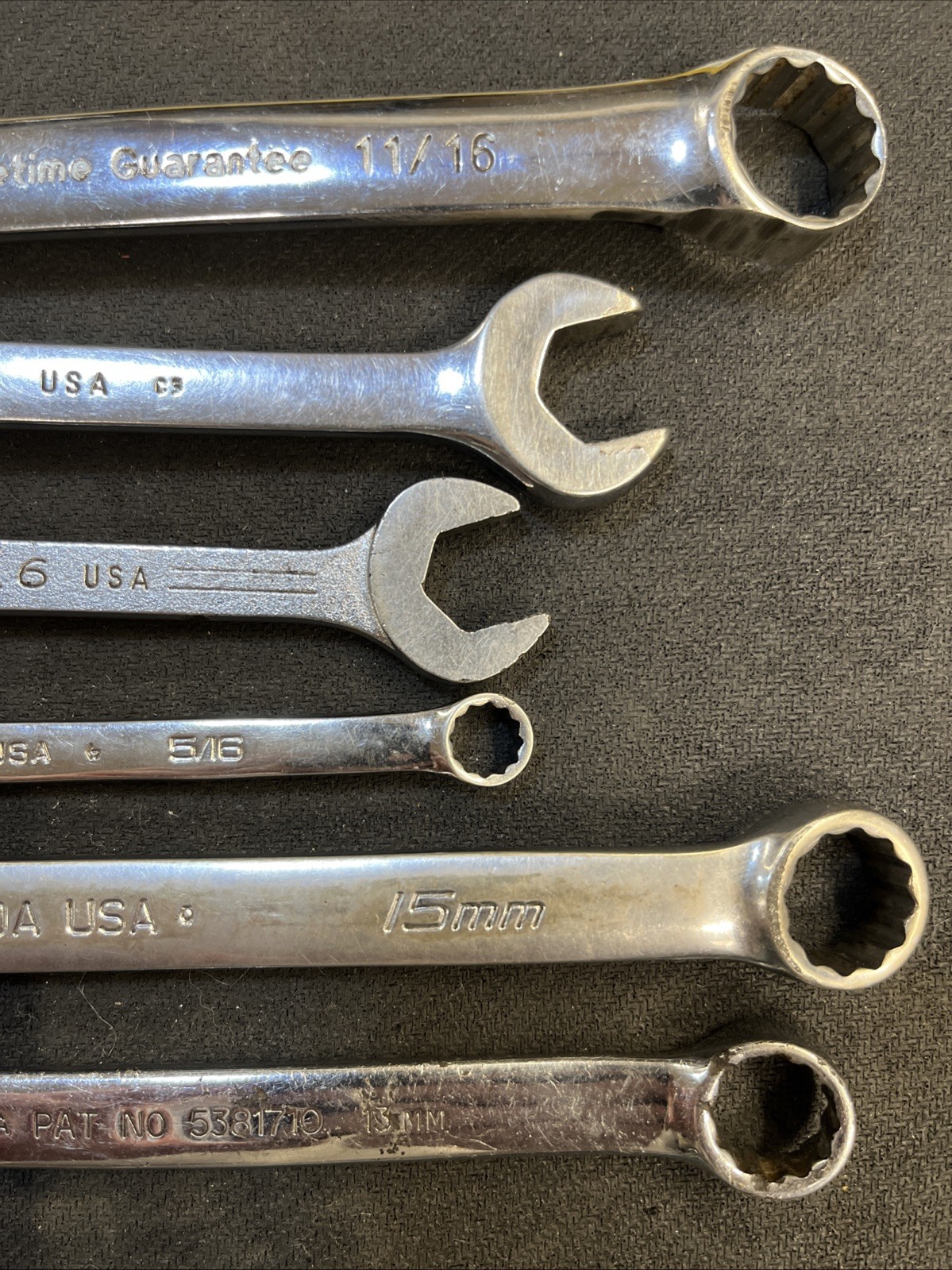 Snap On OEXM150A 15mm 5/16”, Mac 1/2” 9/16”, Proto 13mm, Power Torque 11/16”