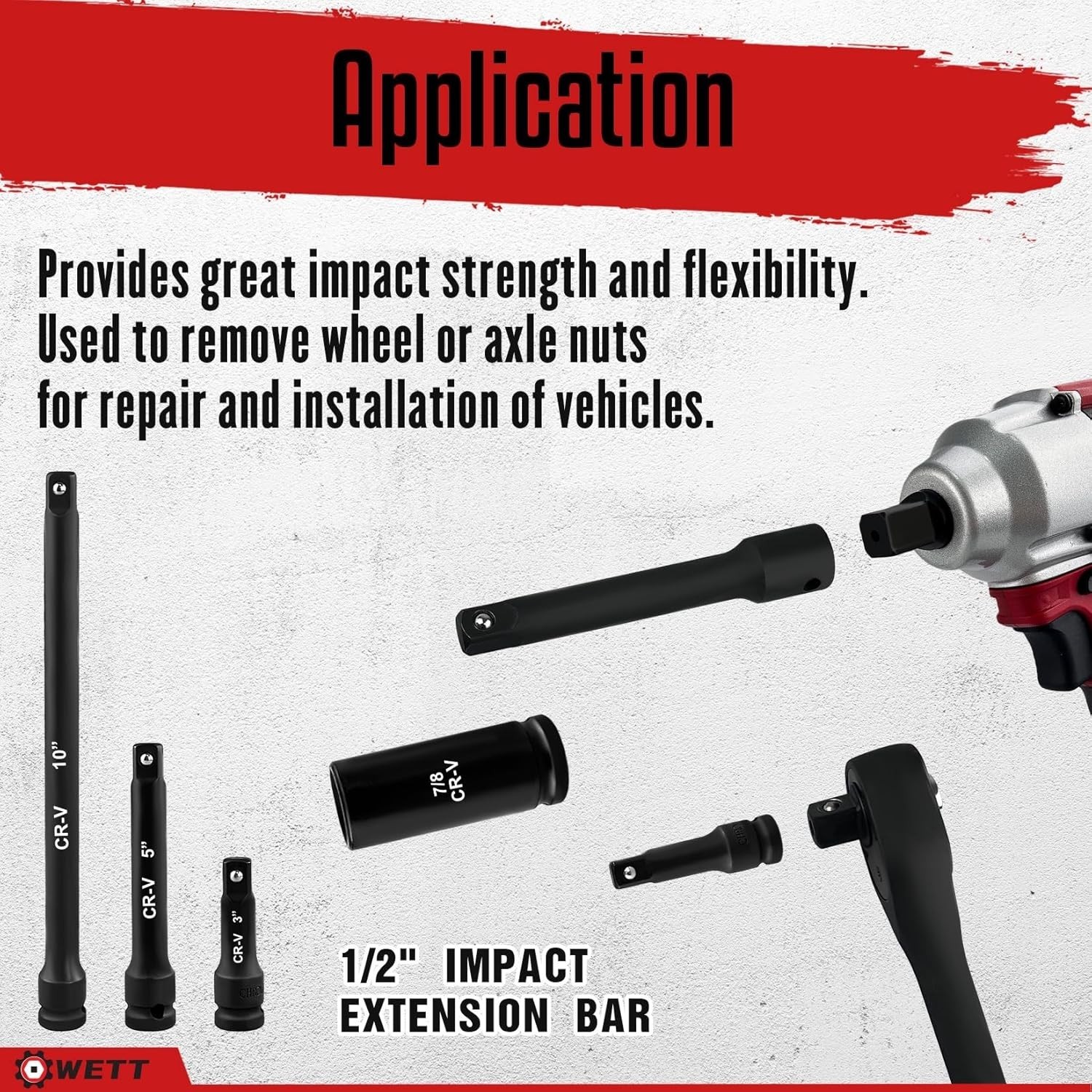 Compact 29-Piece Impact Socket Set with Extension Bars – SAE & Metric Sizes