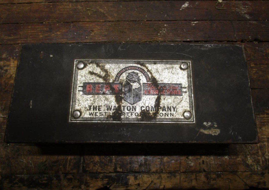 Vintage Walton Tools Pipe Reps Stud Screw Extractor Set No. 1 – No. 6 With Case