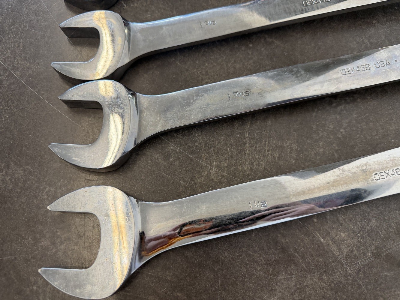 Snap On 6 Large SAE Wrenches 1-3/16″,1-1/4″, 1-5/16″, 1- 3/8″, 1-7/16″, 1-1/2″
